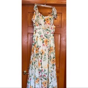 Torrid Floral Off the Shoulder Maxi Dress NWT
